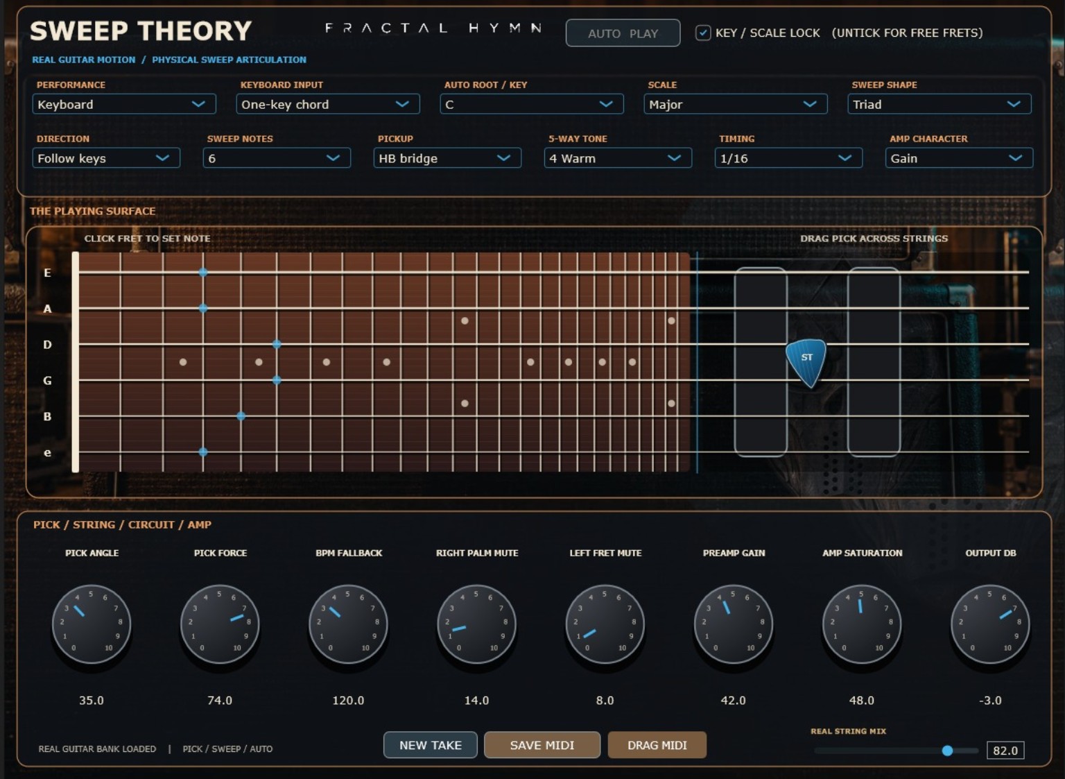 Actual Sweep Theory VST3 plugin user interface