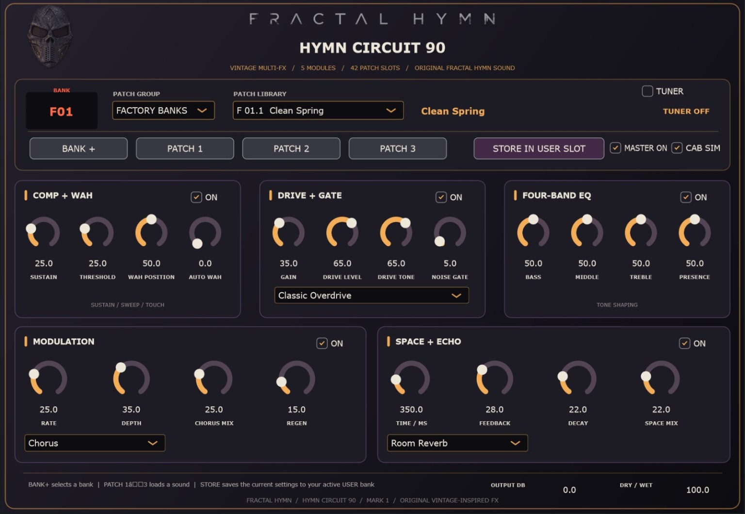 Actual Hymn Circuit 90 VST3 plugin user interface